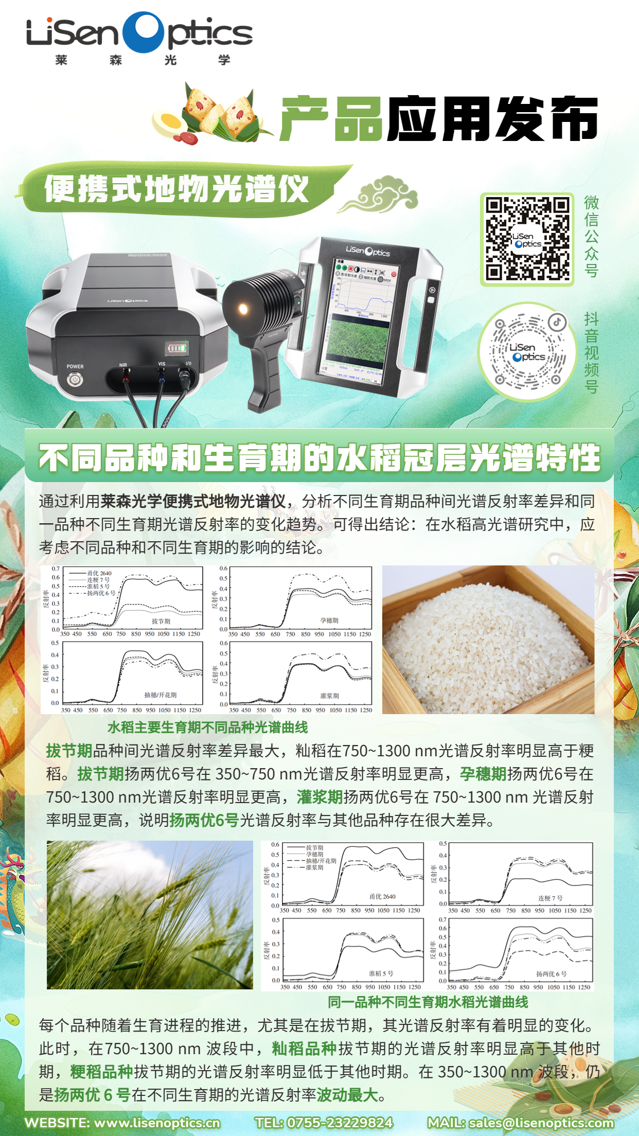 產品應用發布-地物光譜儀-不同品種和生育期的水稻冠層光譜特性（有二維碼）.png